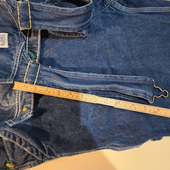 Liberty Carpenter Overalls Men's Size 42X30 Blue Denim Classic Style - Picture 7 of 13